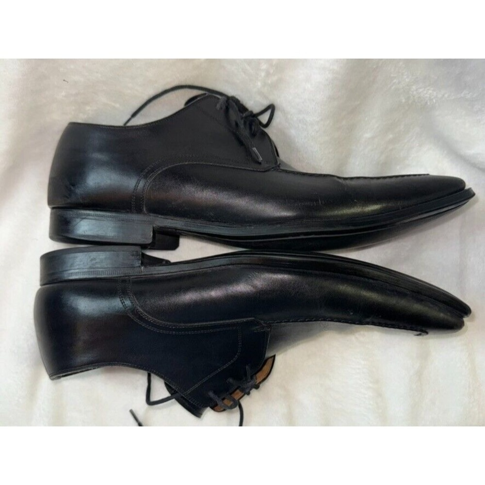 Magnanni Mens Lace-up Black Leather Dress Shoes Sz 11.5 M Made in Spain